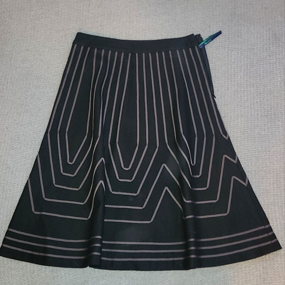 Boden wool skirt with ribbon detail
